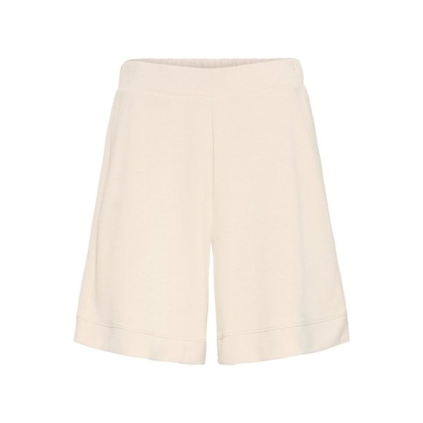 Fransa creme shorts med l�s pasform
