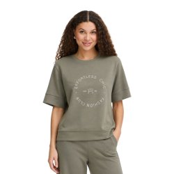 Fransa olivengr�n T-shirt med print