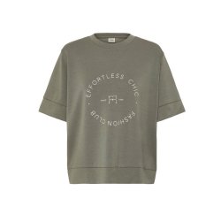 Fransa olivengr�n T-shirt med print