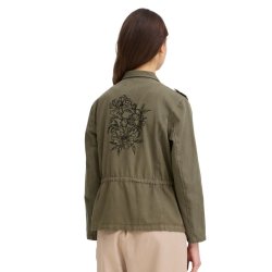 Fransa army gr�n bomuldsjakke med lommer