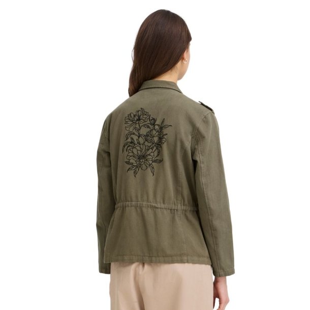 Fransa army gr�n bomuldsjakke med lommer