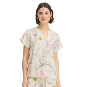 Fransa bluse med blomsterprint i pastel