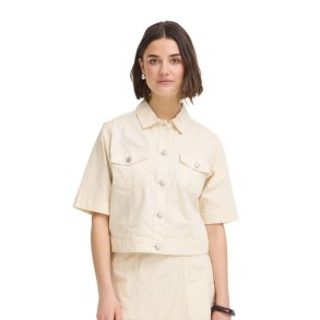 Fransa creme jakke med korte �rmer
