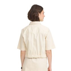 Fransa creme jakke med korte �rmer