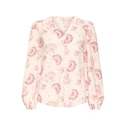 Fransa Frkalia lys bluse med rosa blomster