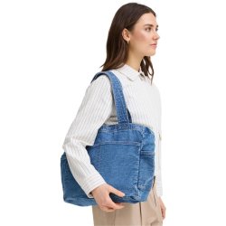 Fransa denim shopper taske i bomuld