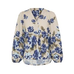 Fransa Bluse med Blomsterprint