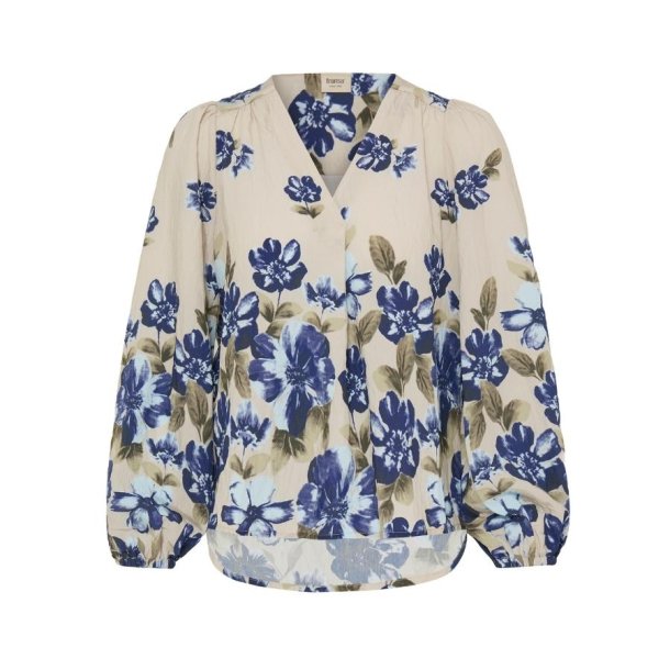 Fransa Bluse med Blomsterprint