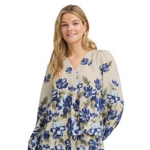 Fransa Bluse med Blomsterprint