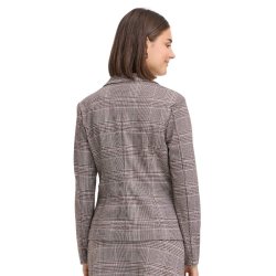 Fransa ternet blazer i brune og lyse nuancer