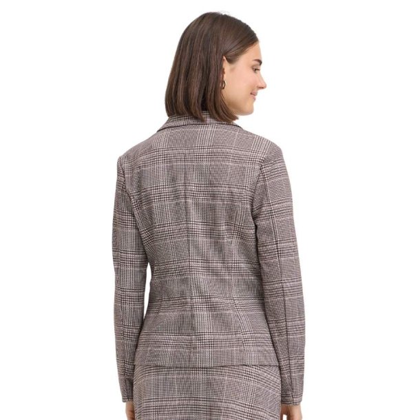 Fransa ternet blazer i brune og lyse nuancer