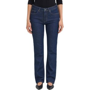 Fransa m�rkebl� damejeans med lige ben