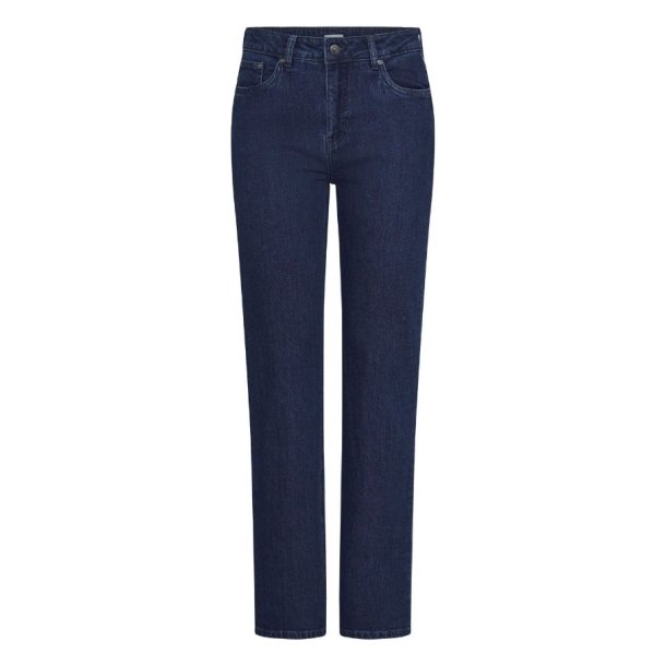 Fransa m�rkebl� damejeans med lige ben