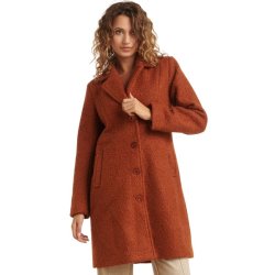 Smashed Lemon cognacfarvet Boucl Frakke