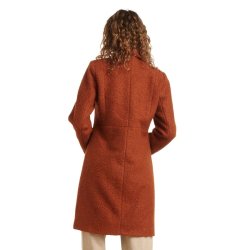 Smashed Lemon cognacfarvet Boucl Frakke