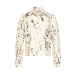 Smashed Lemon beige jakke med pailletter