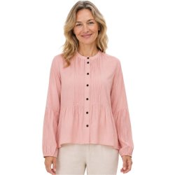 Rosa Soulmate Philline bluse med plisseringer og knapper