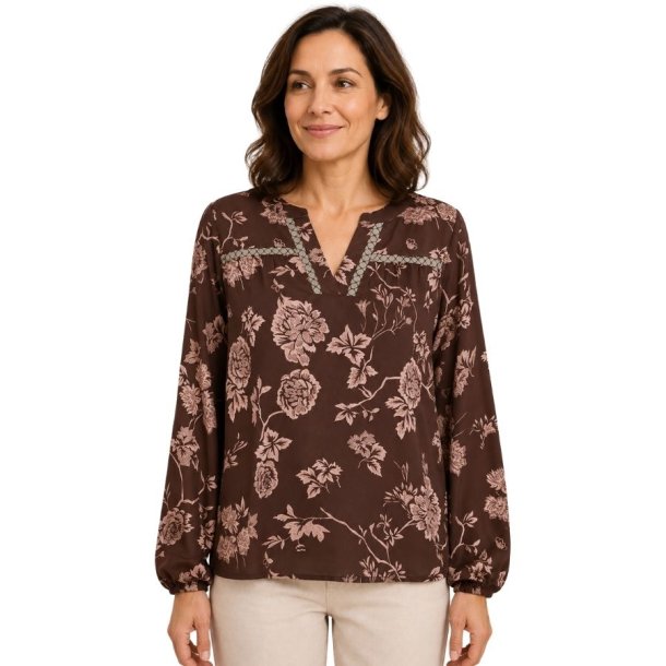 Soulmate Kencie bluse 4573 i brun | Fruens Hus
