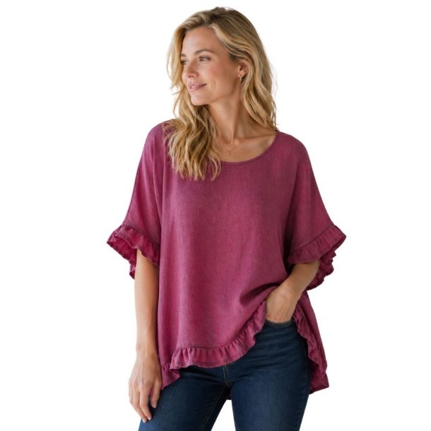 Pink h�r bluse dame &ndash; gratis fragt | Fruens Hus