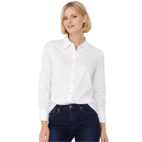 hvid soulmate skjorte med blondedetalje ryg