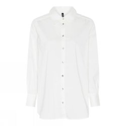 hvid soulmate skjorte med blondedetalje ryg