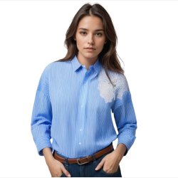 Soulmate Longo shirt - Light blue