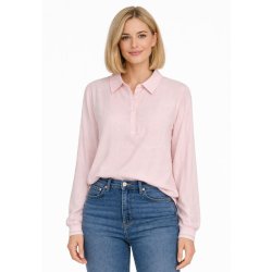 Soulmate lyser�d bluse med krave og lange �rmer