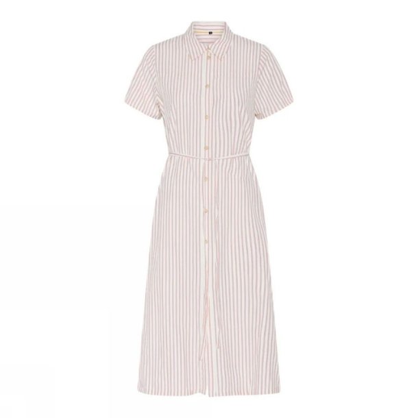 soulmate stribet skjortekjole hvid r�d