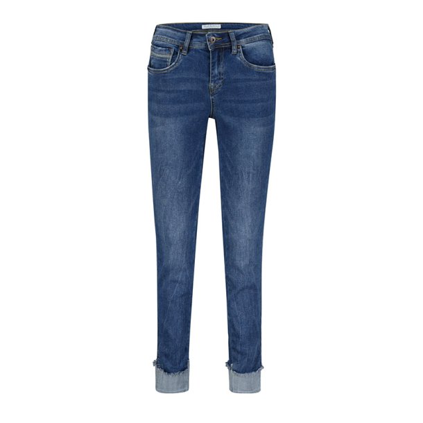 Red Button Lulu Jeans - Bl