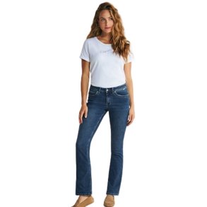 Red Button Babette jeans i m�rkebl� denim med bootcut