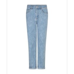 Red Button jeans i lys denim med tone-i-tone m�nster