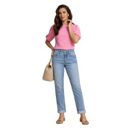 Red Button jeans i lys denim med dobbelte knapper