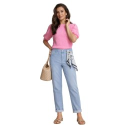 Red Button jeans i lys denim med t�rkl�deb�lte