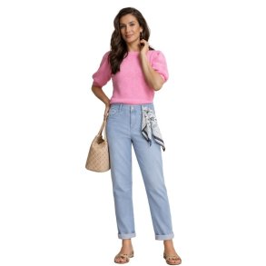 Red Button jeans i lys denim med t�rkl�deb�lte