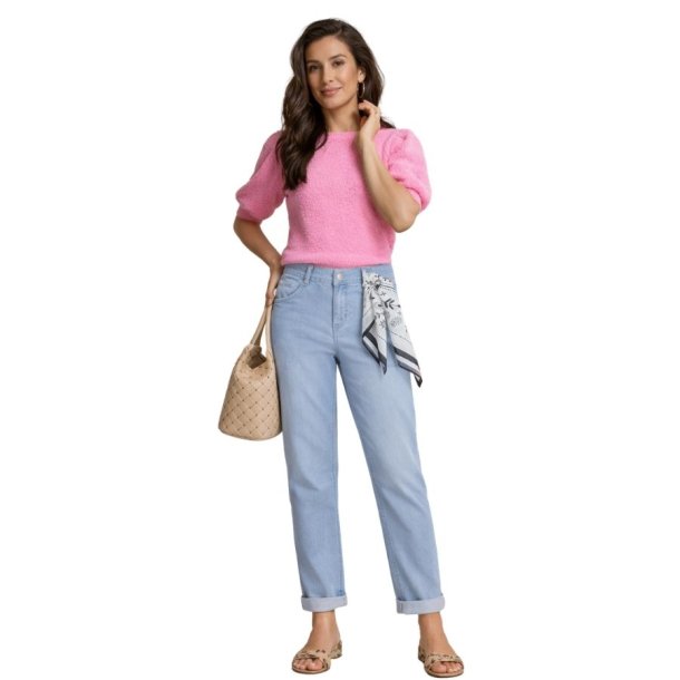 Red Button jeans i lys denim med t�rkl�deb�lte