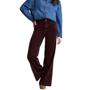 Red Button fl�jsbukser til dame i burgundy SRB5021