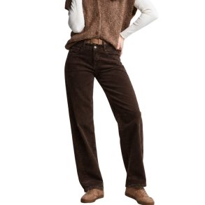 Red Button Bibette fl�jsbukser dame i espresso SRB5083