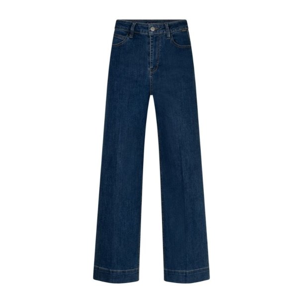 Red Button m�rkebl� damejeans med brede ben SRB5094