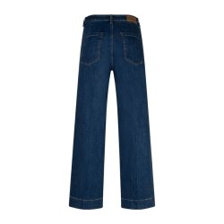 Red Button m�rkebl� damejeans med brede ben SRB5094