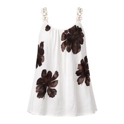 Chana Mod Top med Blomsterprint - One Size