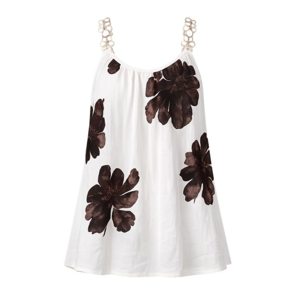 Chana Mod Top med Blomsterprint - One Size