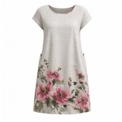 Chana Mod H�rkjole med Blomsterprint - One Size
