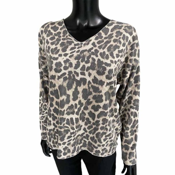 Vanting Leopard Bluse