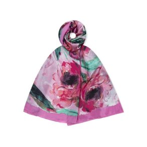 Fox By Ren t�rkl�de i pink med blomsterprint og bl�de farver