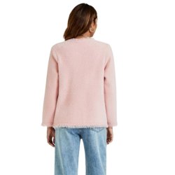 Pink boucl�jakke fra FS Collection FS719