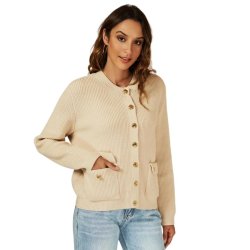 Beige cardigan fra FS Collection FS722