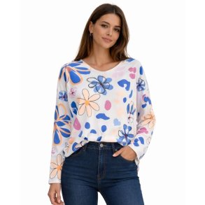 Multifarvet blomsterbluse fra MOOYA